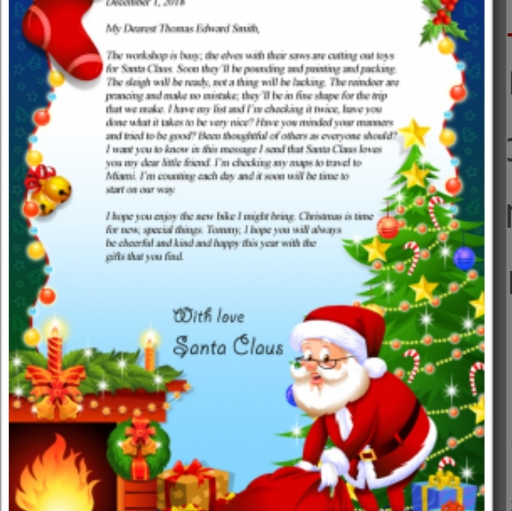 Personalized Letter from Santa